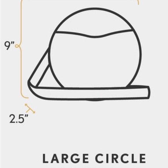 Portland Leather Large Circle Crossbody - NWOT - Storm - Picture 4 of 4